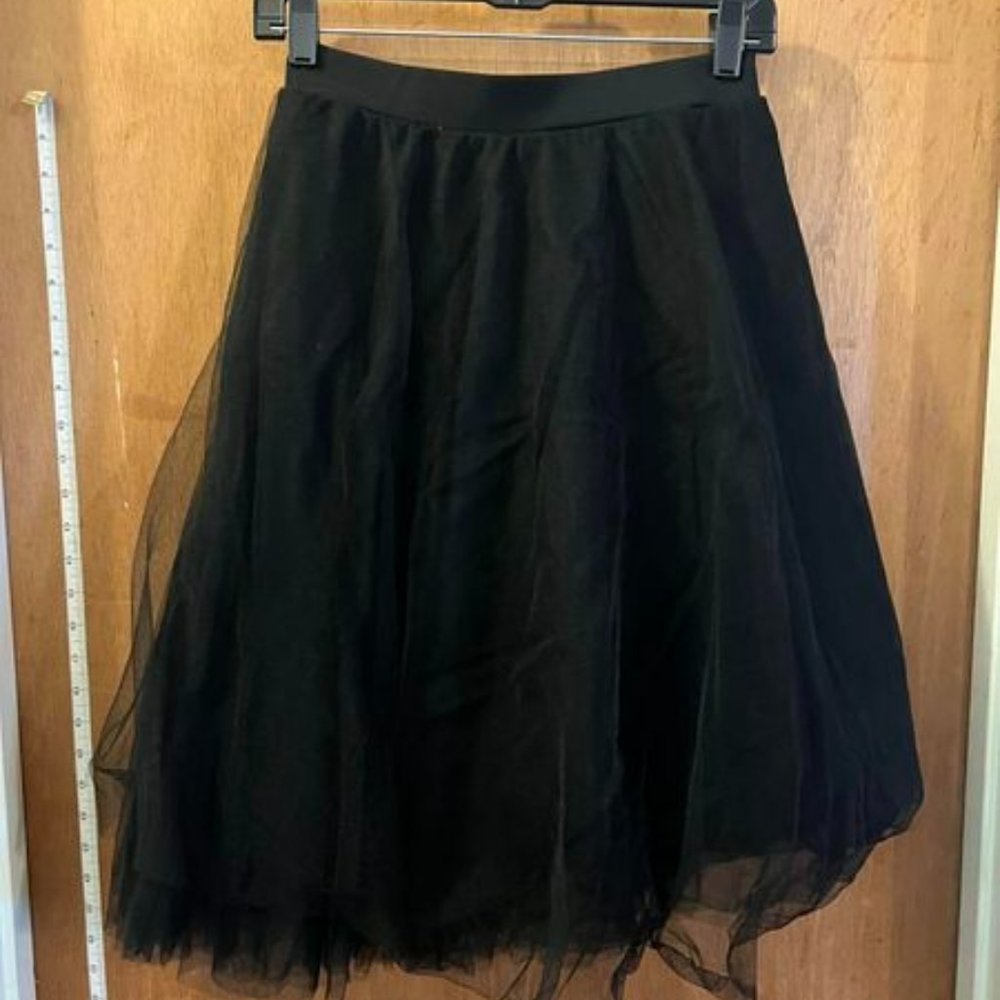 Charlotte Russe Black A-Line Skirt